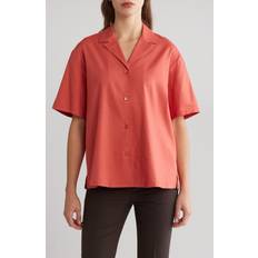 V-Neck Shirts Rebecca Taylor Linen-Blend Cabana Shirt