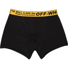 Off-White Men's Underwear Off-White Single Pack Stretch Cotton Boxer Briefs Black/Yellow/Black