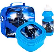 Lunch Boxes Star Wars The Mandalorian Childrens/Kids Lunch Box Set Blue