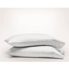 Boll & Branch Organic Signature Hemmed Pillow Case Gray (81.3x53.3cm)