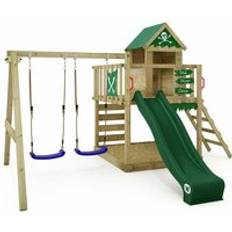 Wickey Wooden Climbing Frame Smart Cave Set Green