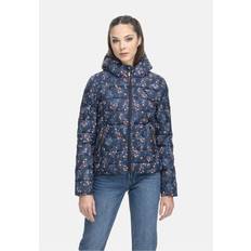 Femme - Floral Vêtements d'extérieur Ragwear Steppjacke Damen gemustert, marine