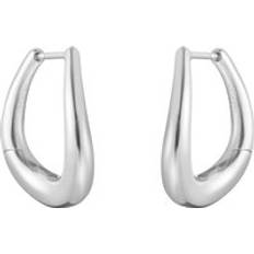 Georg Jensen Woman Earrings Georg Jensen Offspring Sterling Silver Hoop Earrings Silver