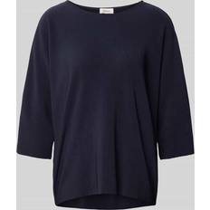 s.Oliver T-Shirt, 3/4-Arm, Plissee, für Damen, blau