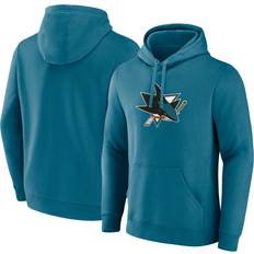 NHL Jackets & Sweaters Fanatics Branded Men's Teal San Jose Sharks Primary Logo Pullover Hoodie