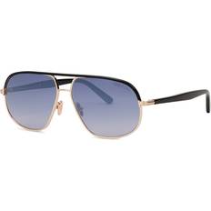 Tom Ford Sunglasses Tom Ford Aviator-style Maxwell, Mirrored Lenses, Metal, UV Protection
