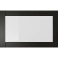 Svarta Sideboards på rea IKEA SINDVIK Vitrindörr, svartbrun Sideboard