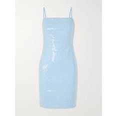 Robe Courte À Sequins Mini Dress - Light Blue