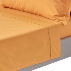 Ägyptische Baumwolle Heimtextilien Homescapes 200 Thread Count Egyptian Bed Sheet Yellow