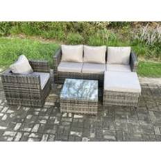 Garden & Outdoor Furniture Fimous Rattan Garden Outdoor Lounge Set