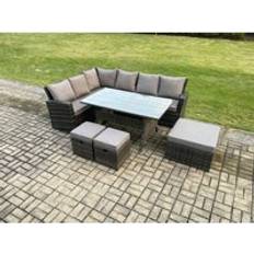 Garden & Outdoor Furniture Fimous 9 Garden Corner Outdoor Lounge Set