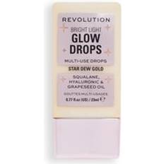 Ej djurtestade Highlighters Makeup Revolution Bright Light Glow Drops Golden Star Dew Guld - Multi
