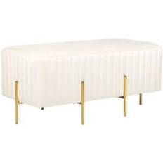 Metal Settee Benches Beliani Glam Velvet Settee Bench