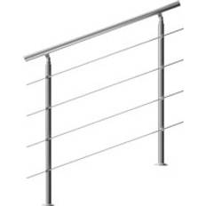 Rampes Monzana Banister Stainless Steel 4ft 4 Crosspieces