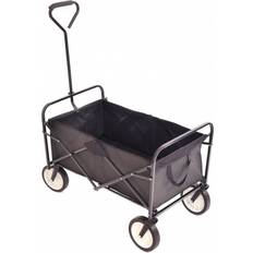 Folding trolley cart heavy duty Oypla Heavy Duty Foldable Garden Festival Trolley Folding Cart Wagon Truck Wheelbarrow