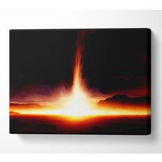 Metro Lane Blazing Sun Canvas Prints Framed Art