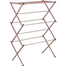 Clothing Care Tower T873003RGB Rose Gold 3 Airer, Foldable Design, Non Slip Feet, 7 m Drying Space, Steel