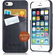 KAVAJ iPhone 5/5S/SE 2016 Kuori Tokyo Musta
