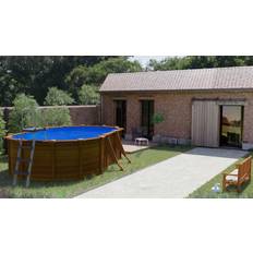 Gre Stahlwand-Pool SICILIA Holzdekor holzoptik