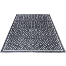 Flatweave Grey Beige Rug 235 x 155 cm