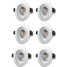 6 Lampor Takplafonder Designlight M-Penny White Takplafond 9cm 6st