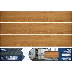 Vinyl Flooring Plastic Flooring Floor Planks Tiles Self Adhesive Brown Wood Vinyl Flooring Kitchen Bathroom