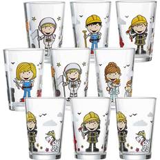 Maschinenwaschbar Becher Ritzenhoff & Breker Kindergläser Berufe 9-pack 205ml Professions Boys & Girls/Fireman Bernie