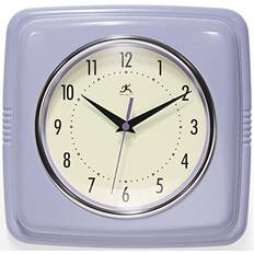 Infinity Instruments Infinity Instruments Square Silent Retro Wall Clock