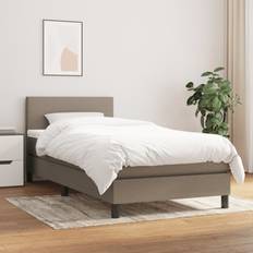 Skum Sengepakker vidaXL Boxspringbett mit Matratze 90x190 cm Taupe Betten-Sets