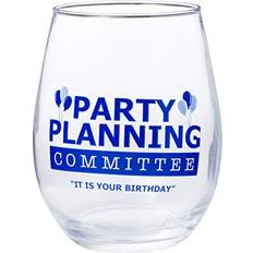 Blu Calici da Vino Silver Buffalo The Office Party Planning Committee 20 Ounce Stemless Glass Calice da Vino