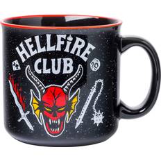 Tazze Silver Buffalo Stranger Things Hellfire Club Ceramic Camper Mug 20 Ounces Tazza