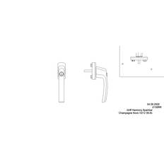 Maniglie per finestra Maco Fenstergriff Harmony Sperrzylinder Nocken 10/12 m Stif 1pcs