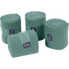 Equestrian Shires Fleece Horse Bandages Pack of 4 Green One