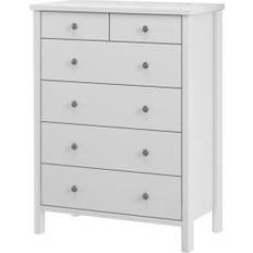 6 stk Kommoder Notio Living Tico White Lacquered Kommode 80x106cm