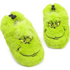 Green Slippers Children's Shoes Universal Textiles The Grinch Slippers Kids Soft Fur House Slippers Gift for Boys & Girls 10.5-11.5 Green