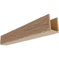 Ceiling Mouldings Ekena Millwork 5 240 L 3-Sided U-Beam HeritageTimber Beam Primed Tan