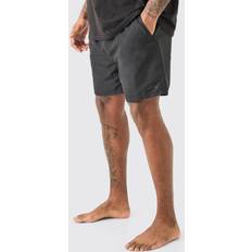 5XL Uimahousut boohooMAN Plus Original Mid Length Swim Short - Black