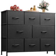 FSC (The Forest Stewardship Council) Chest of Drawers WLIVE Dresser Charcoal Black Chest of Drawer 39.4x31.3"