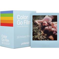 Polaroid Color Film Go Double Pack Powder Blue Frame Edition Go) Sofortbildfilm, Blau