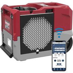 Dehumidifiers AlorAir ALORAIR Smart Wi-Fi 125 PPD Industrial Commercial Dehumidifiers with Pump, LGR 1250X Large Dehumidifier with Wi-Fi Controls, for Basements, Garages, and Job Sites, Red