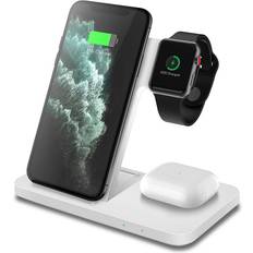 15w qi trådløs ladestativ til iphone 12 11 xs xr x 8 3 i 1 hurtigladestasjon til eple se iwatch 6 se 5 4 3 2