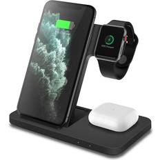 15w qi trådløs ladestativ til iphone 12 11 xs xr x 8 3 i 1 hurtigladestasjon til eple se iwatch 6 se 5 4 3 2