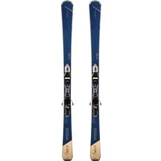 Wedze Women’s Alpine Skis With Binding Boost 580 Navy Blue Galaxy Blue/steel Blue