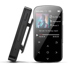 Media Players Tianfu MP3 Player Bluetooth 1.5 Inch TFT Color Screen, Mini Music Player with Clip, With Separate Volume Buttons, Pedometer