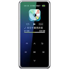 Media Players Greenzech Silver, 16GB 1.5 Inch LCD Display Bluetooth MP3 Player FM Radio MP4 E-book Reader Voice Recording High-Definition Noise Reduction HIFI Music Support OTG
