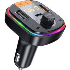 Chronus Car Bluetooth Transmitter, FM Transmitter with QC3.0+PD