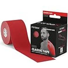 Kintex Kinesiologie Tape Classic, 5 cm x 5 m, hautfreundliches & wasserfestes Kinesiologie Tape, Physio Tape, Medizinisches Tape, für Sport & Physiotherapie Rot