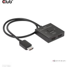 Club 3D HDMI 2-in-1 bidirektionaler Switch 0,5m für 8K60Hz oder 4K120Hz