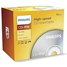 Optical Storage Philips CD-RW CD Rohlinge 700MB 4x-12x 10 Stück