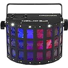 Algam ALGAM LIGHTING HELIOS-II 2-i-1 LED-projektor Derby-effekt, stroboskop DMX-ingång/utgång: XLR 3 poäng 28W IP20-261 x 186 x 142 mm